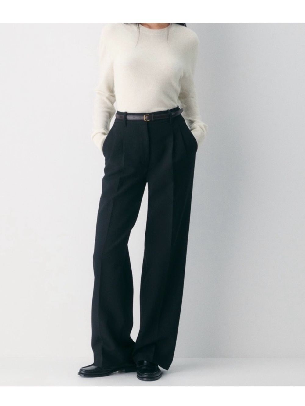 The Effortless Pant Lo-Rise Crepette Black size 00 NWT